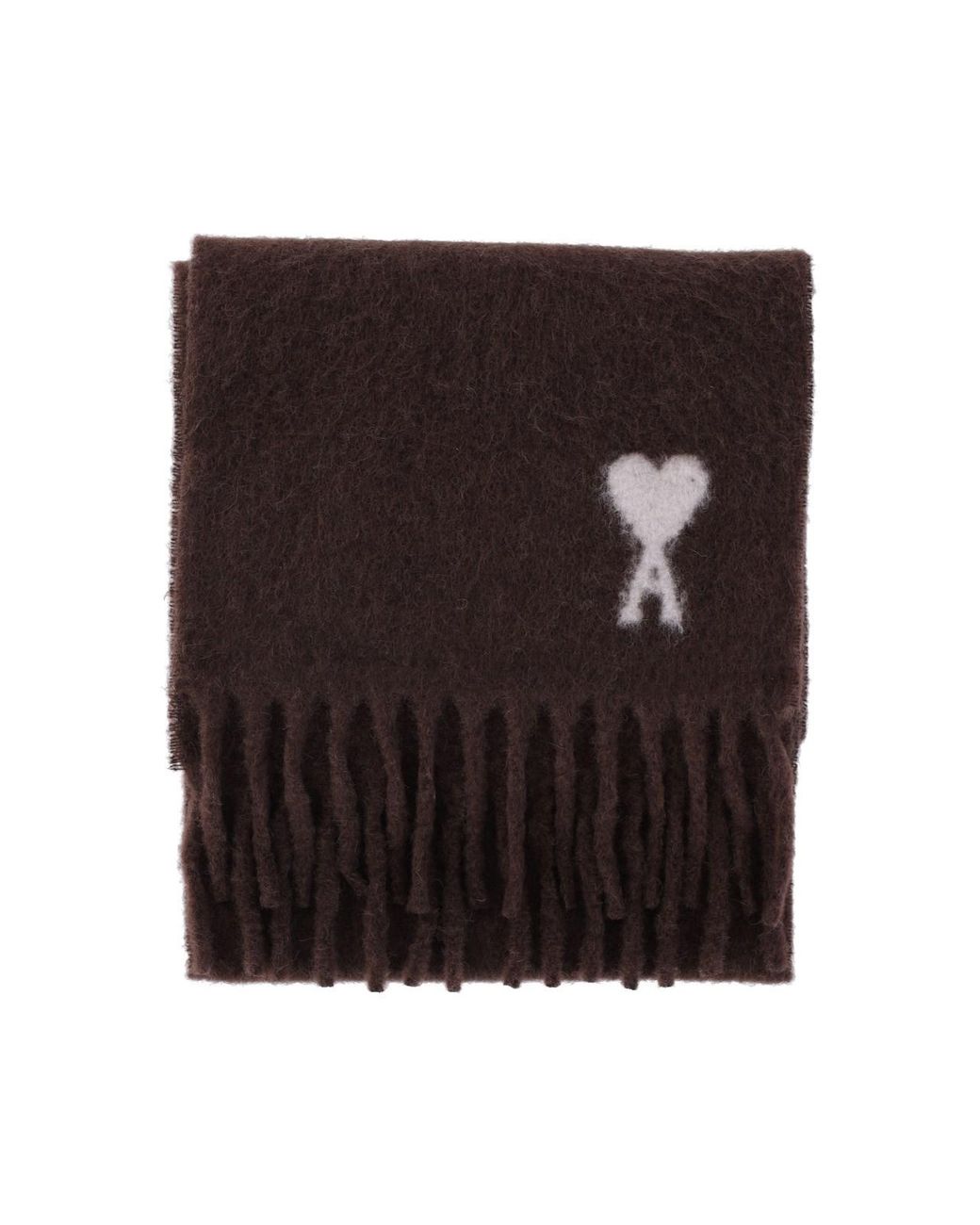 Sciarpa In Misto Alpaca di AMI in Brown