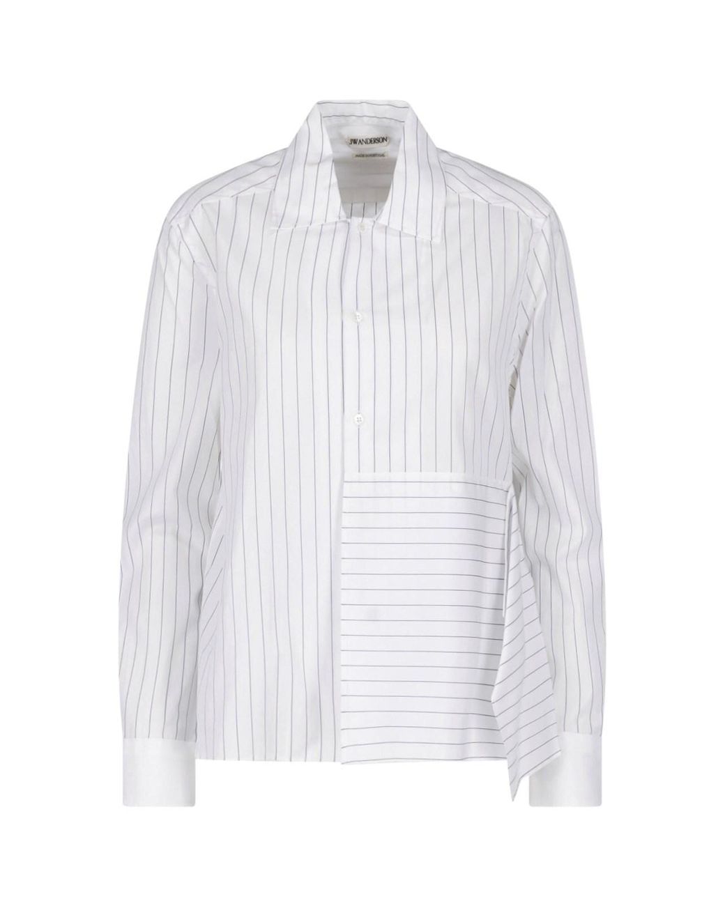 J.W. Anderson White Unstructured Striped Shirt