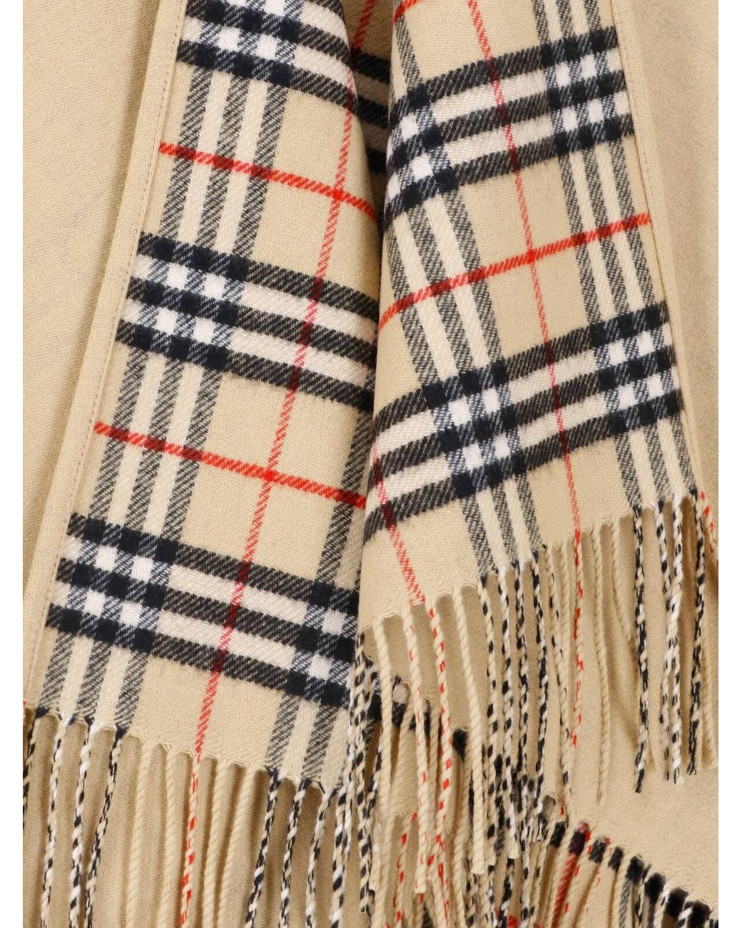 Burberry Natural Reversible Cape "Check"