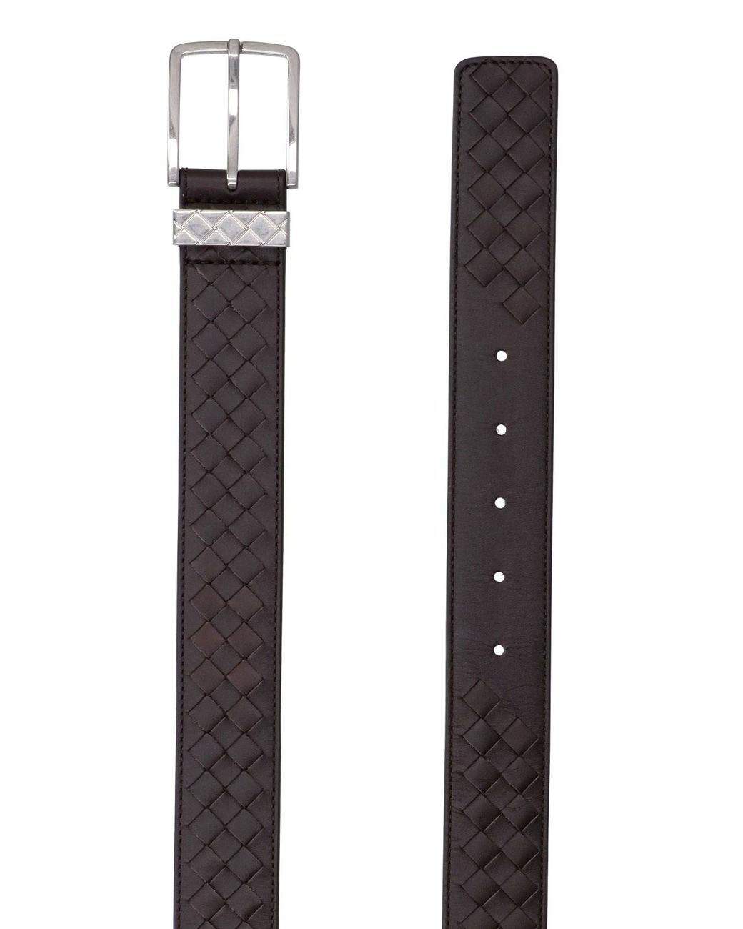 Bottega Veneta Black Belt "Intrecciato" for men
