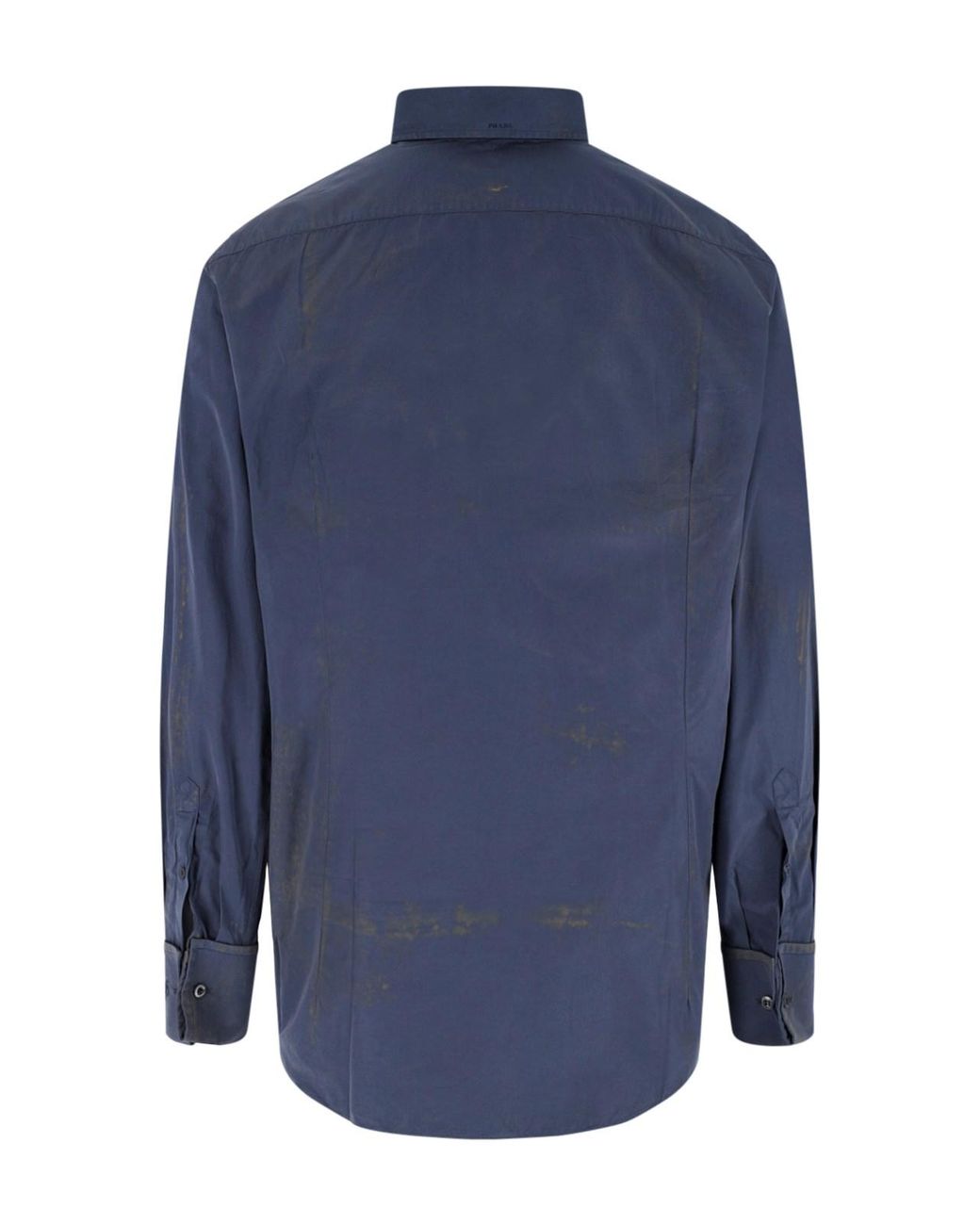 Prada Blue Cotton Shirt for men