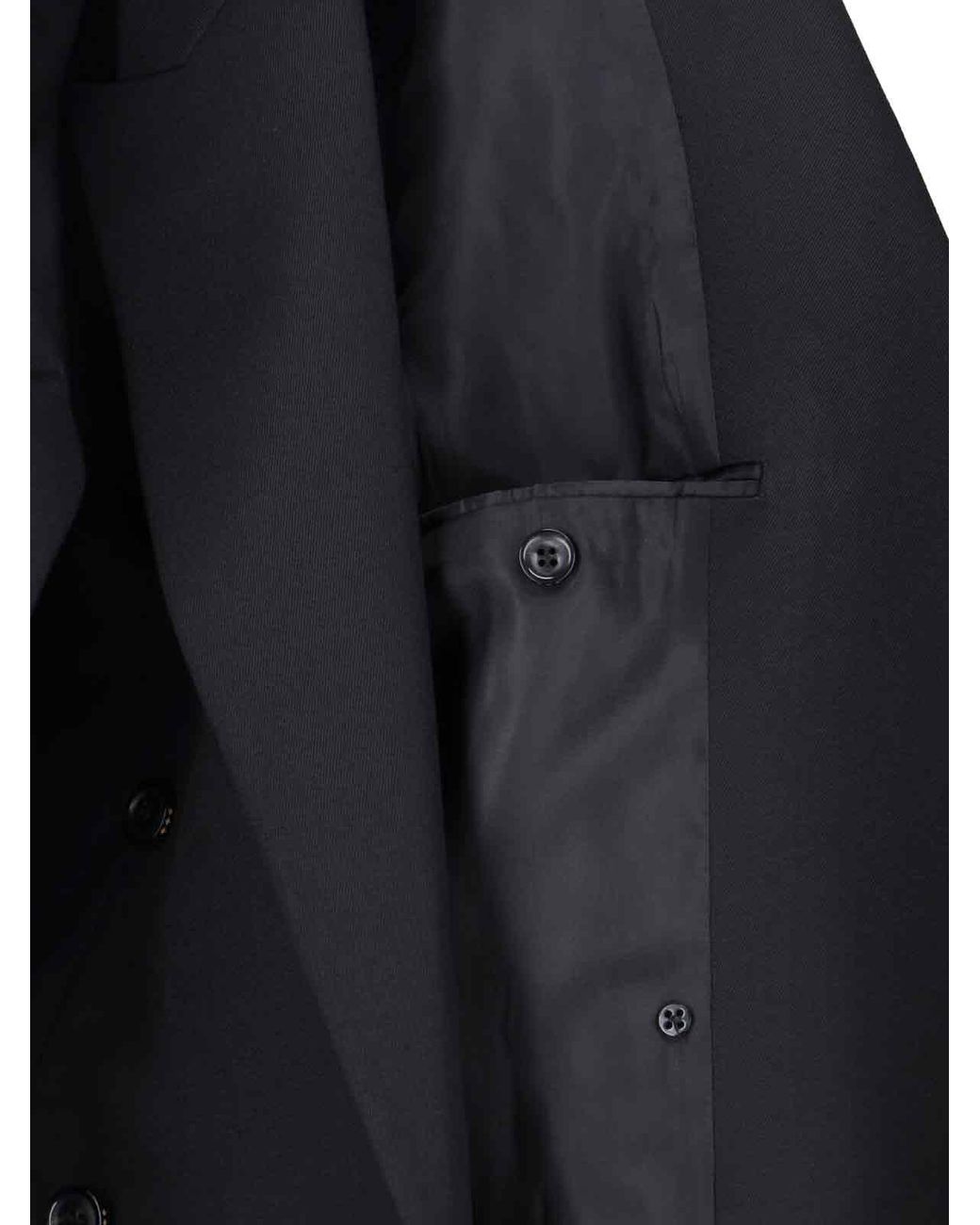 TONYWACK Blue Double-Breasted Blazer for men