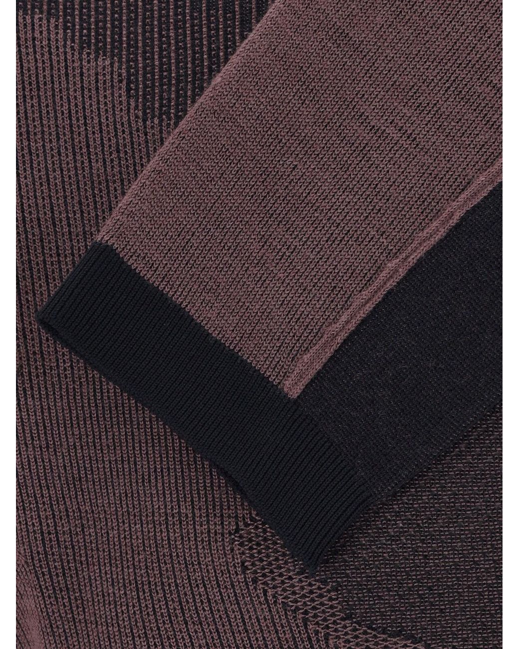 Oakley Purple Jacquard Knit Crewneck Sweater for men
