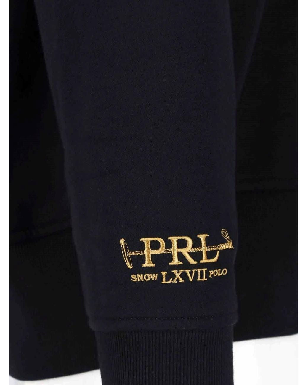 Polo Ralph Lauren Black Rugby Sweatshirt “Big Pony” for men