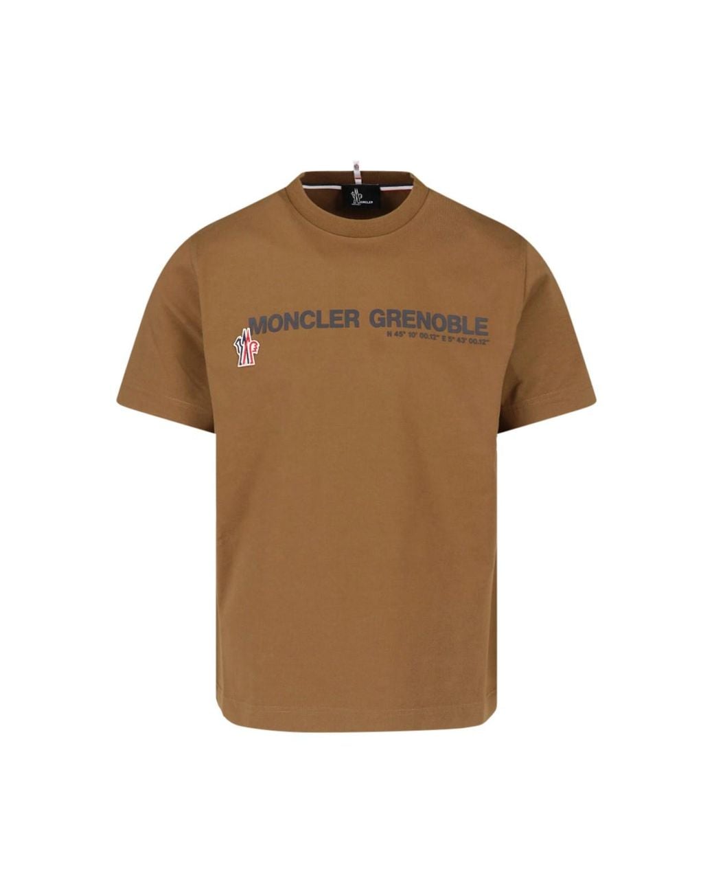 Moncler Brown Logo T-Shirt for men