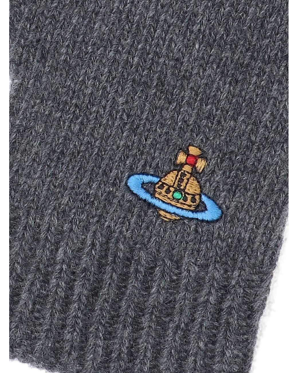 Vivienne Westwood Blue Gloves Cashmere