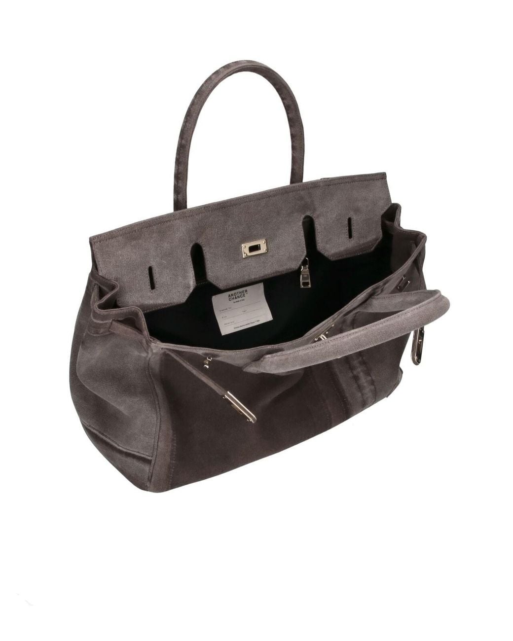 ANOTHER CHANCE Brown Cotton Denim Handbag