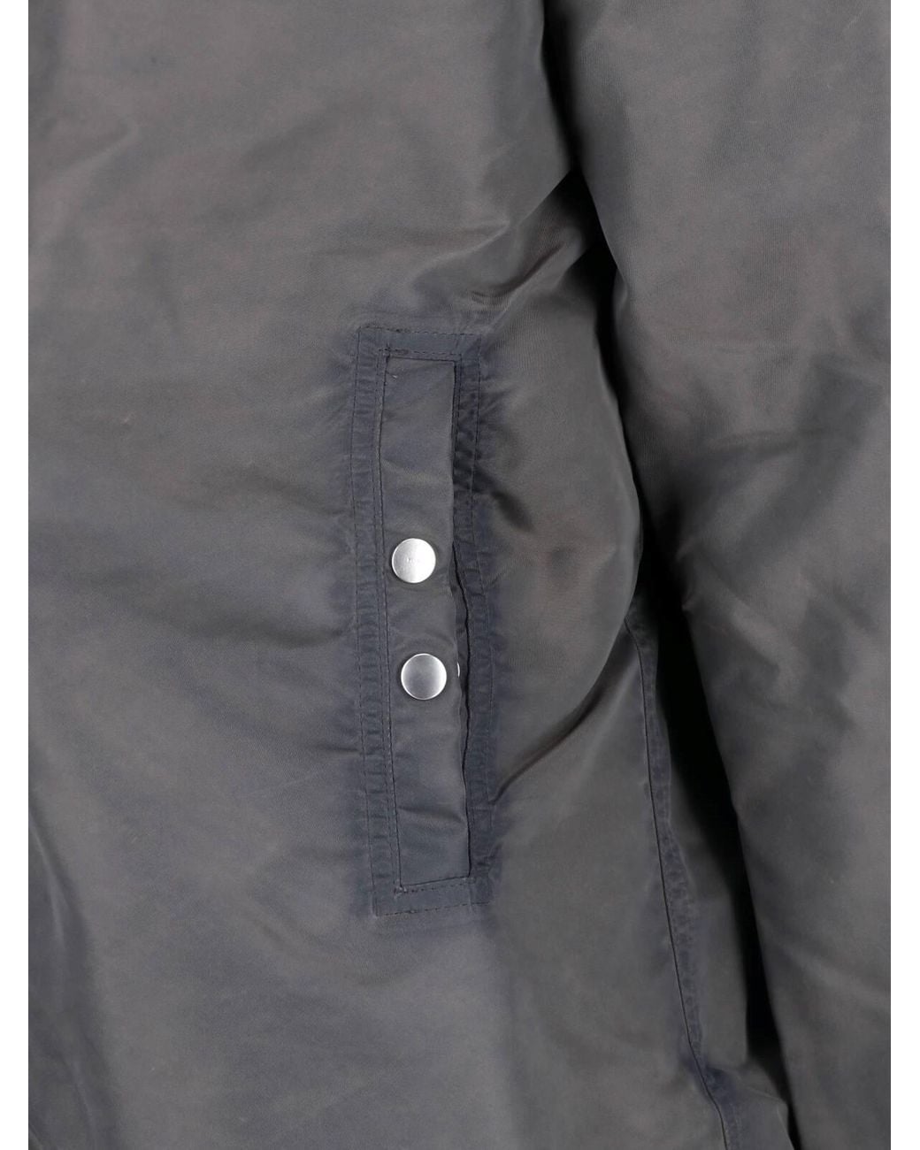 Rick Owens Gray Jacket Hood "Hooded Shell" for men