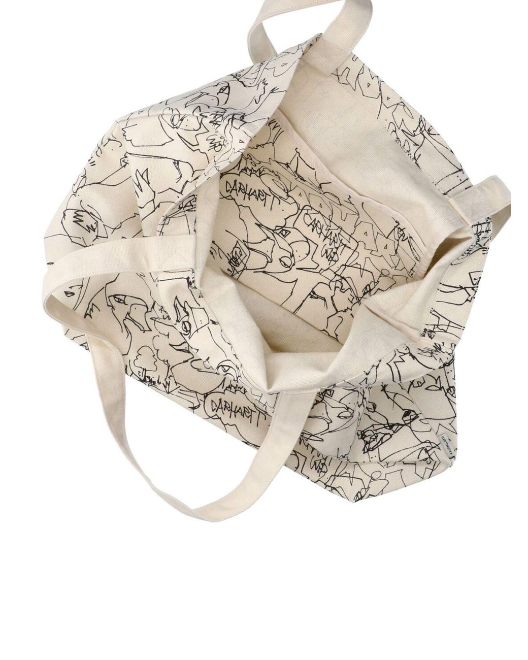 Carhartt White Tote Bag “Blinkerfluid”