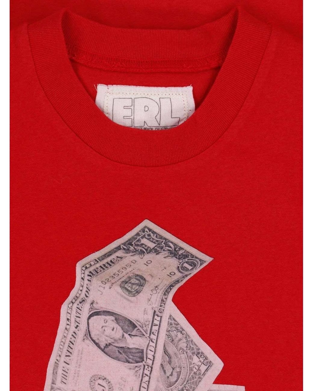 ERL Red Graphic Print T-Shirt Dress