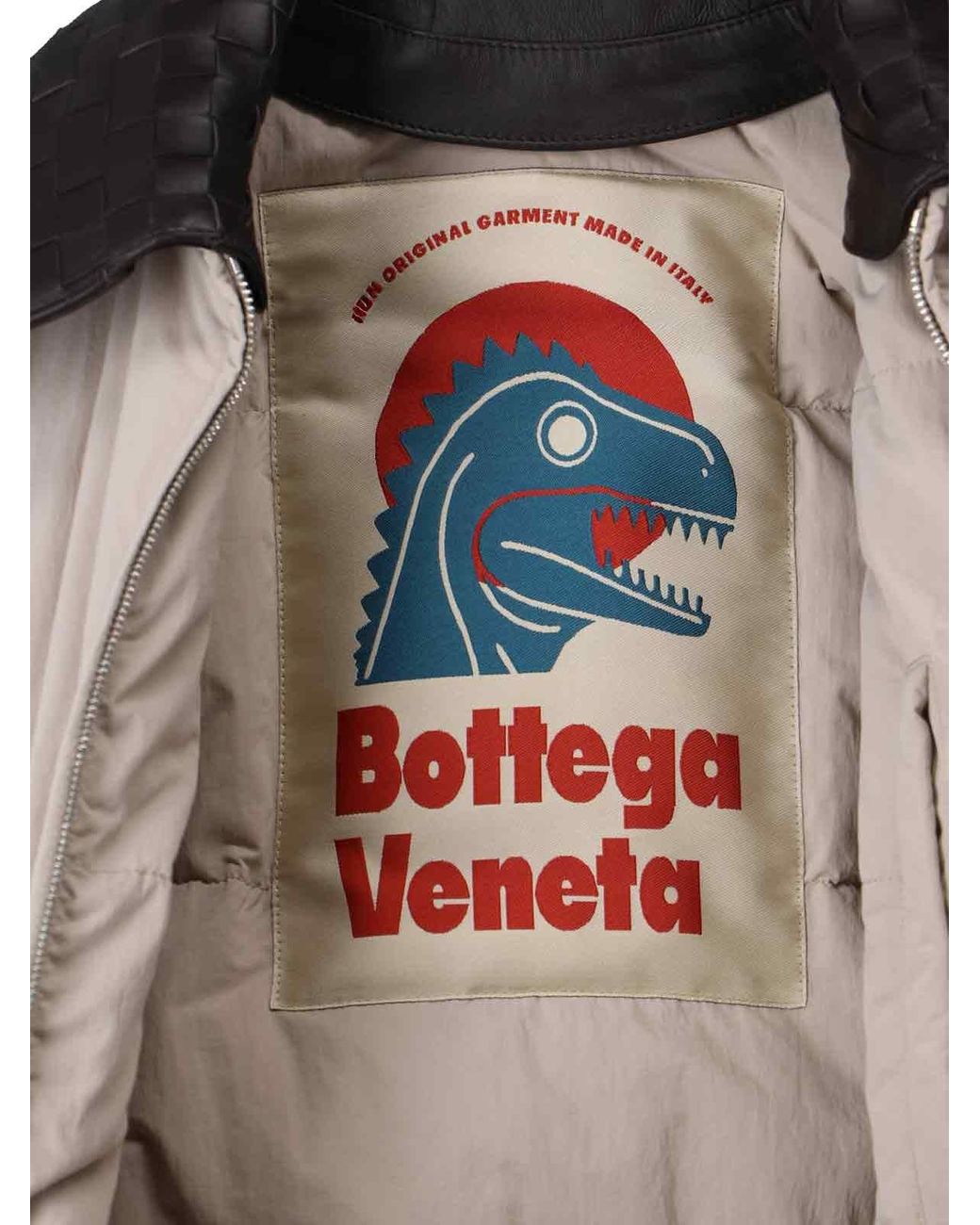 Bottega Veneta Gray Braided Down Jacket