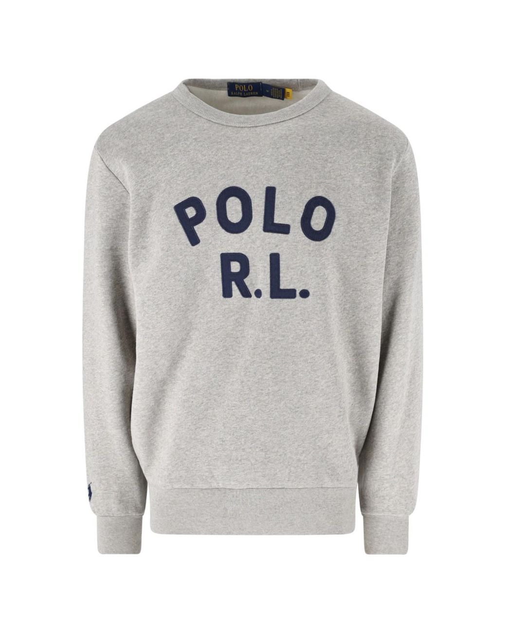 Polo Ralph Lauren Gray Crewneck Cotton Blend Sweatshirt for men