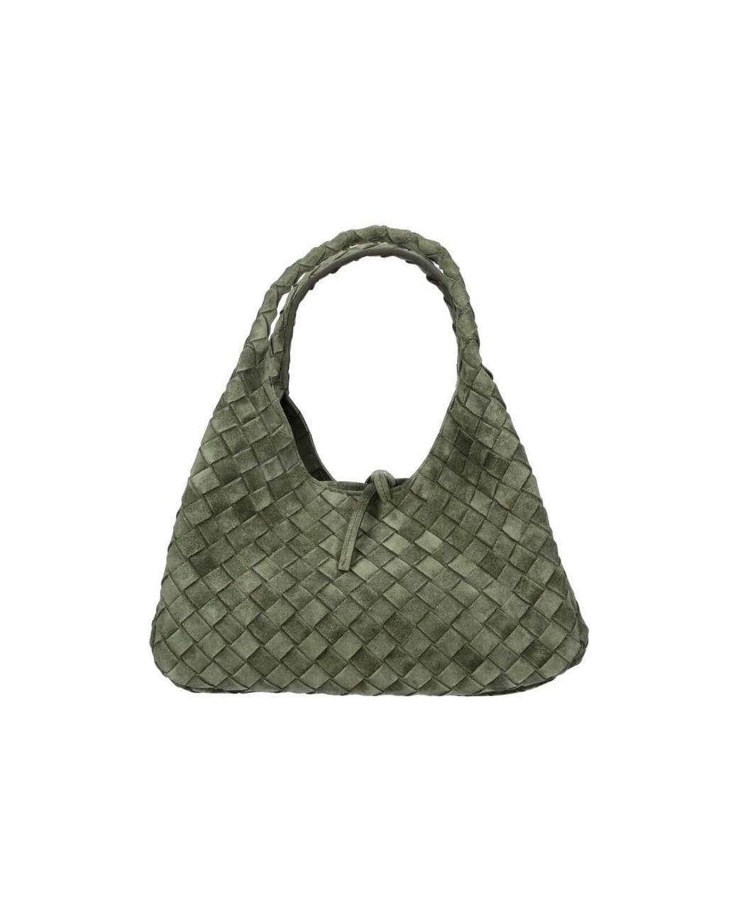 Bottega Veneta Green Small Handbag "Campana"