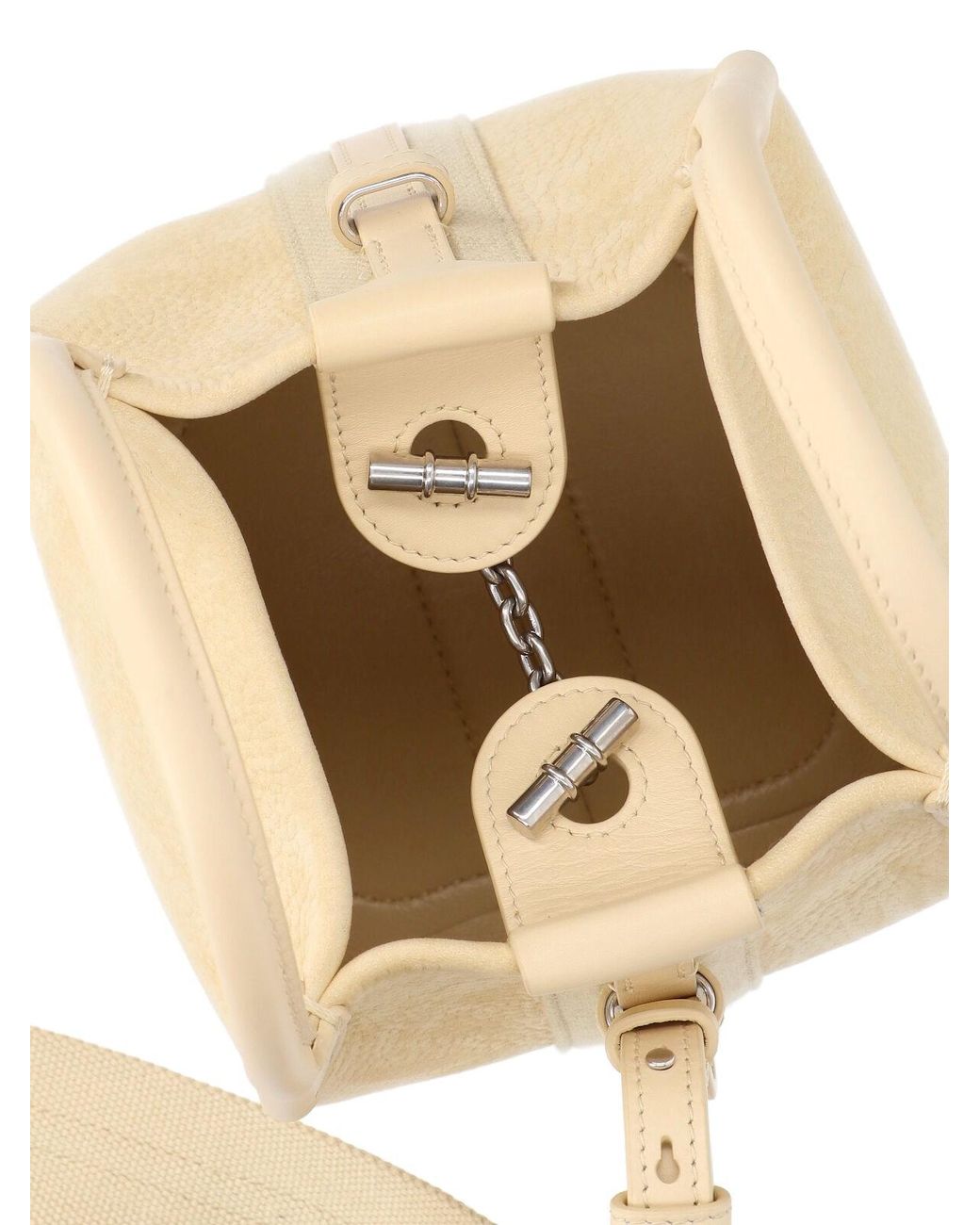 Loro Piana White 'Bale' Small Bag for men