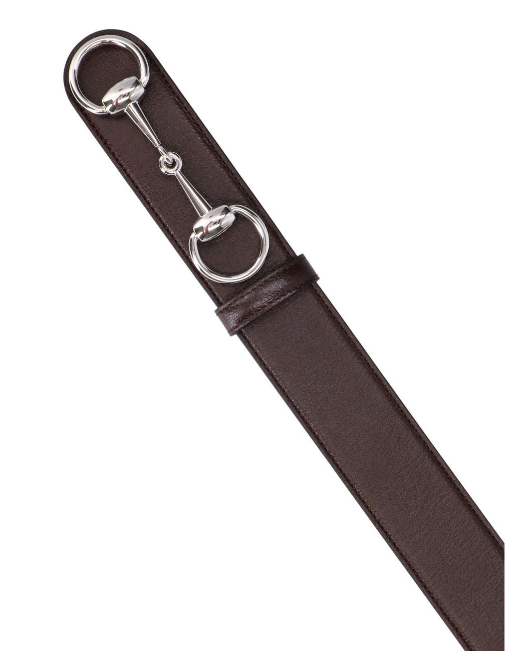 Gucci Brown Belt "Horsebit 1955" for men