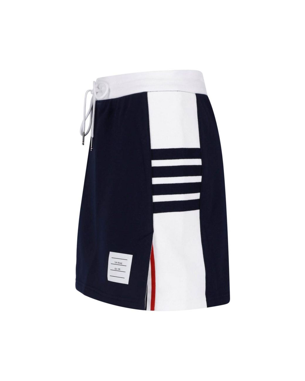 Thom Browne Blue Mini Skirt "4-Bars"