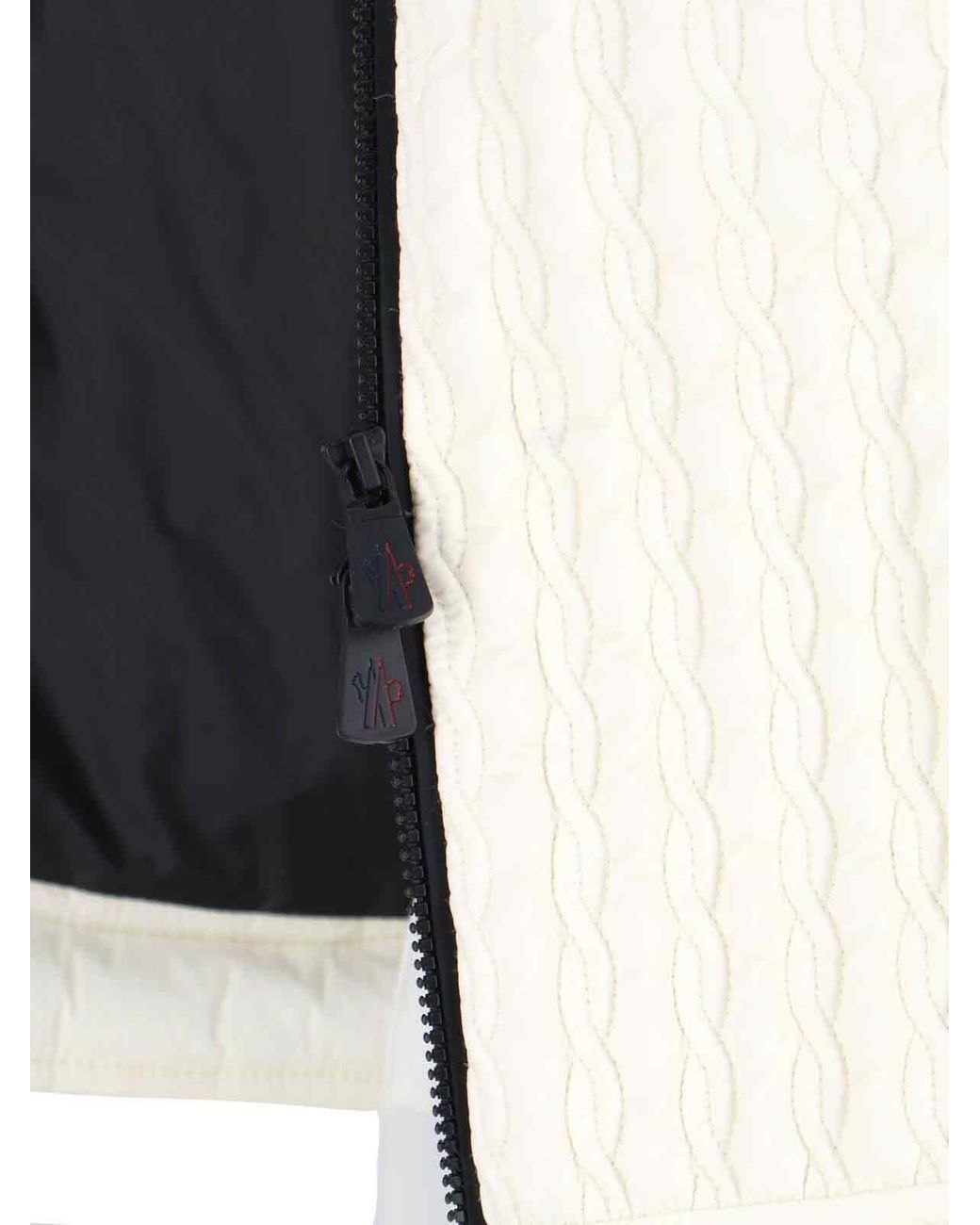 Moncler White 'Tricot' Cardigan