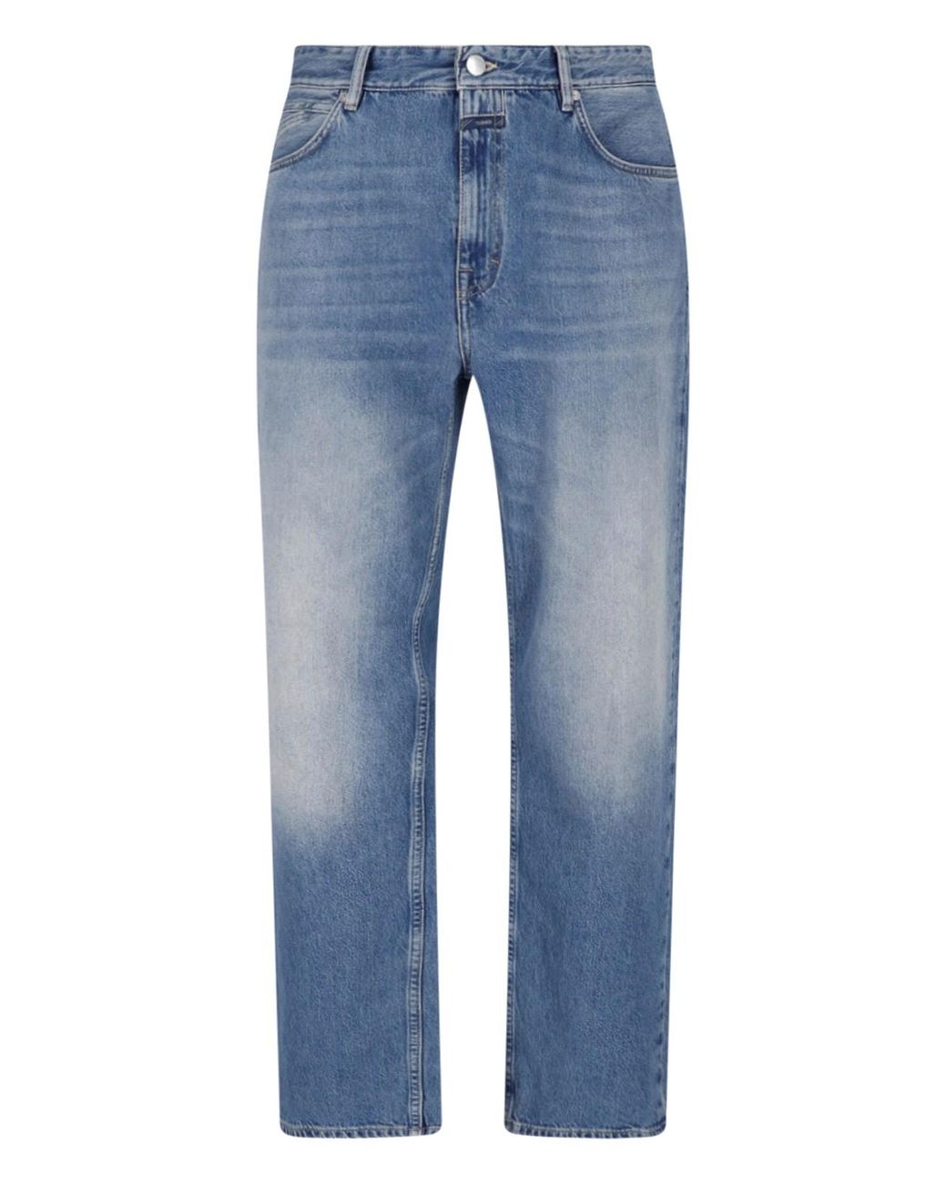 Closed Blue Recycled Cotton Denim Jeans for men