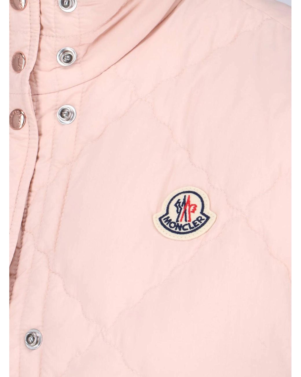 Moncler Pink Quilted Puffer Vest