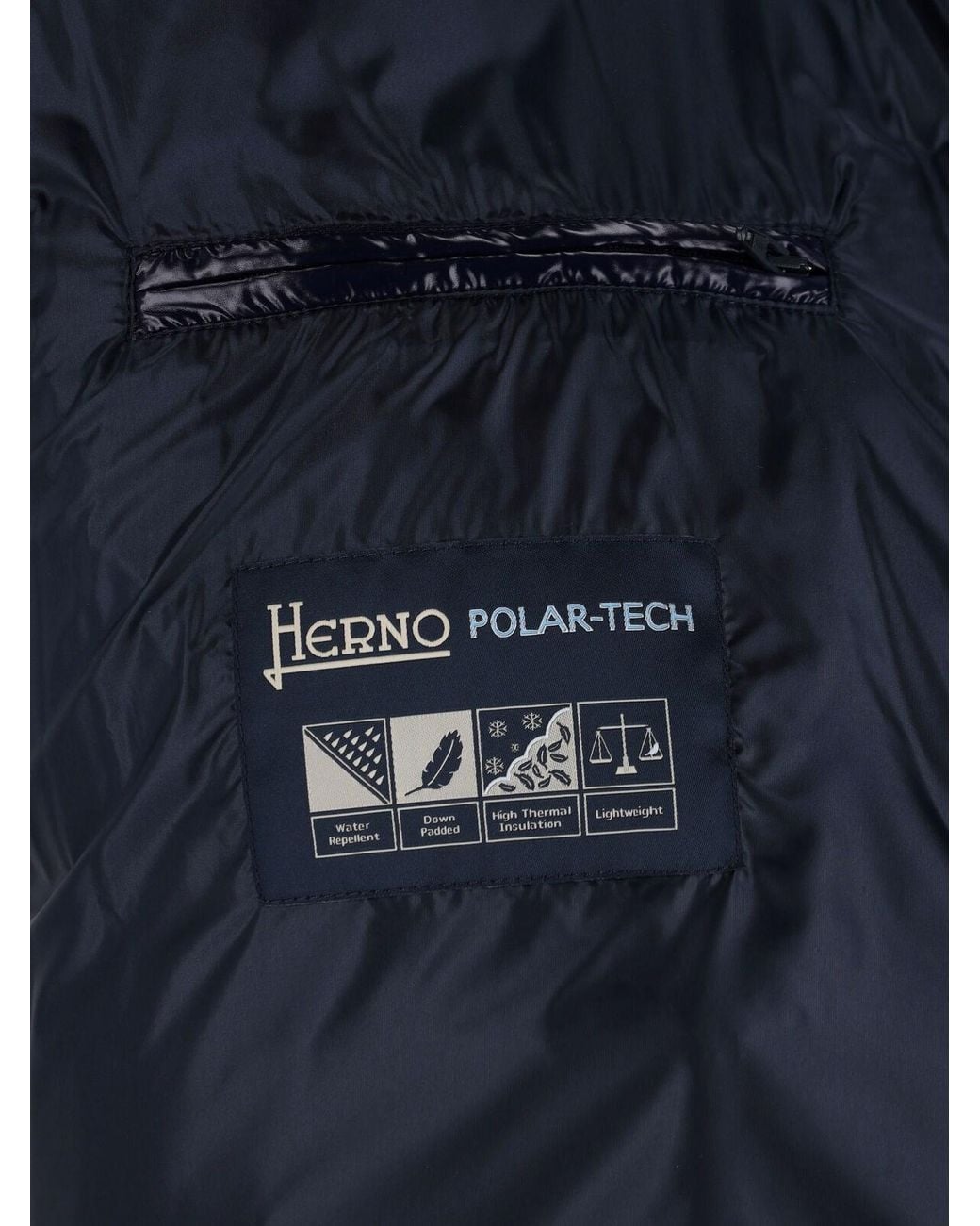 Herno Blue Down Jacket “Ultralight” for men