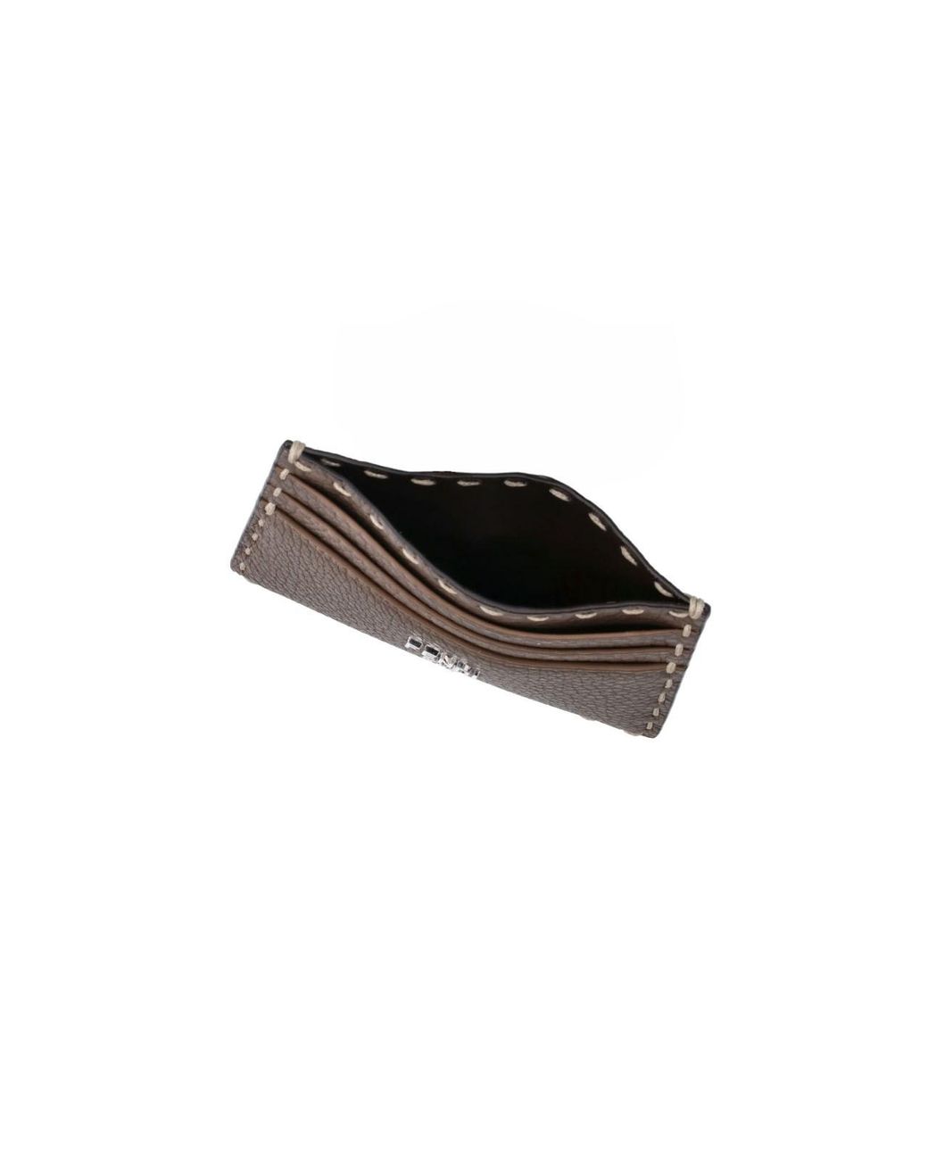 Fendi Brown Card Holder “Selleria” for men