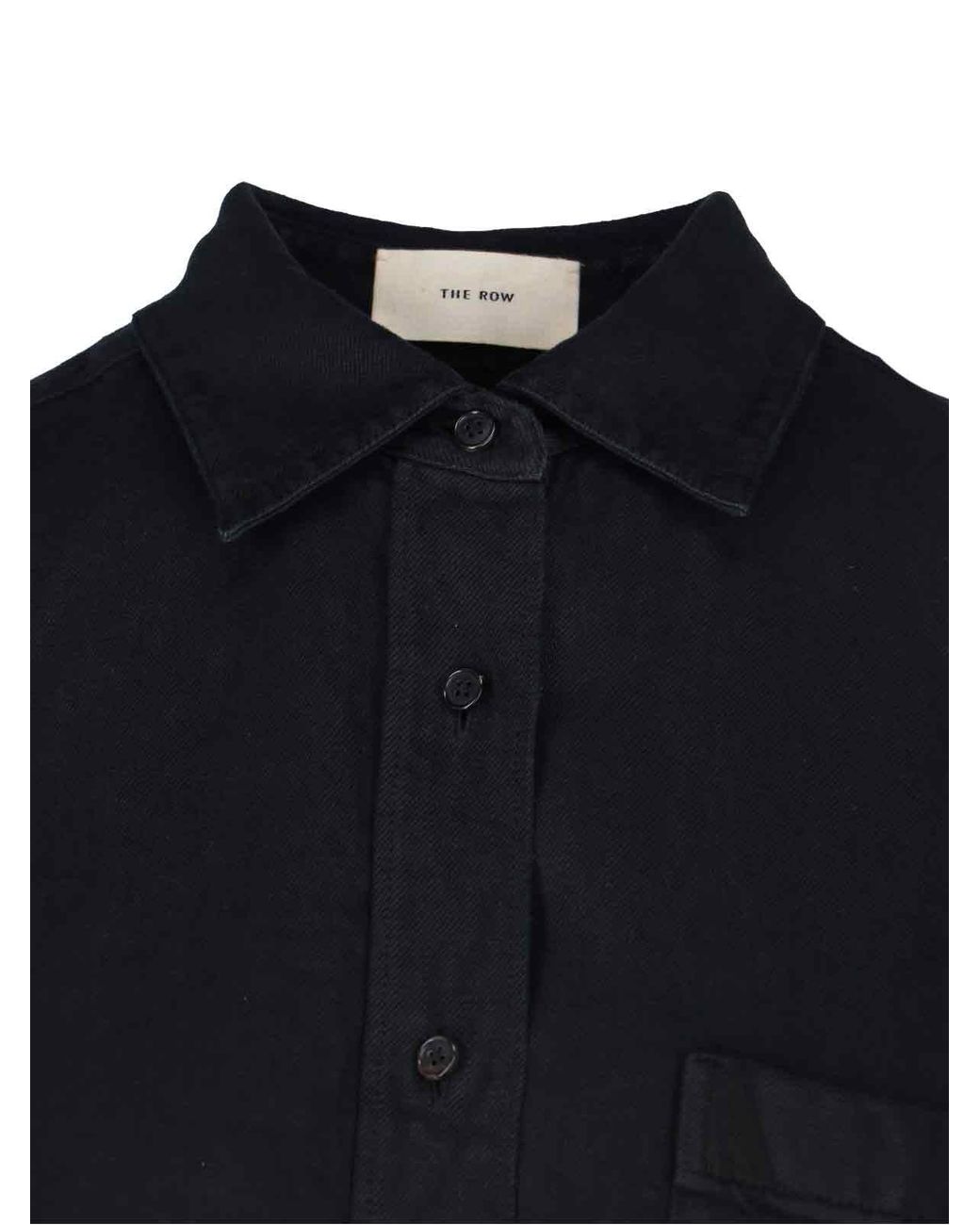 The Row Blue 'Nesson' Linen Denim Shirt
