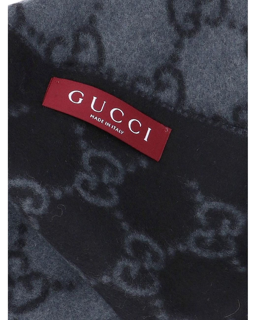 Gucci Blue 'Gg' Cashmere Scarf for men