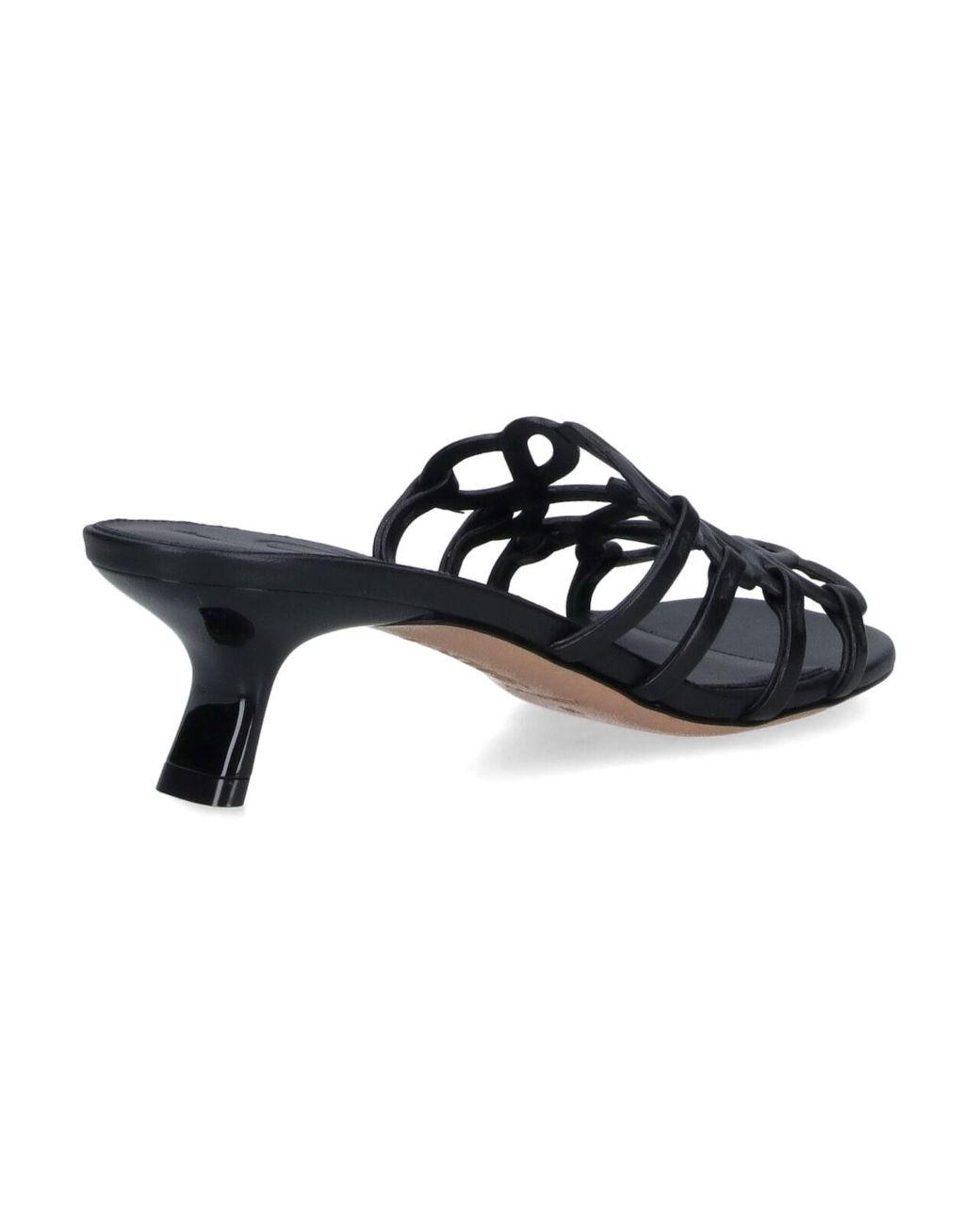 Loewe Black Mules "Petal"