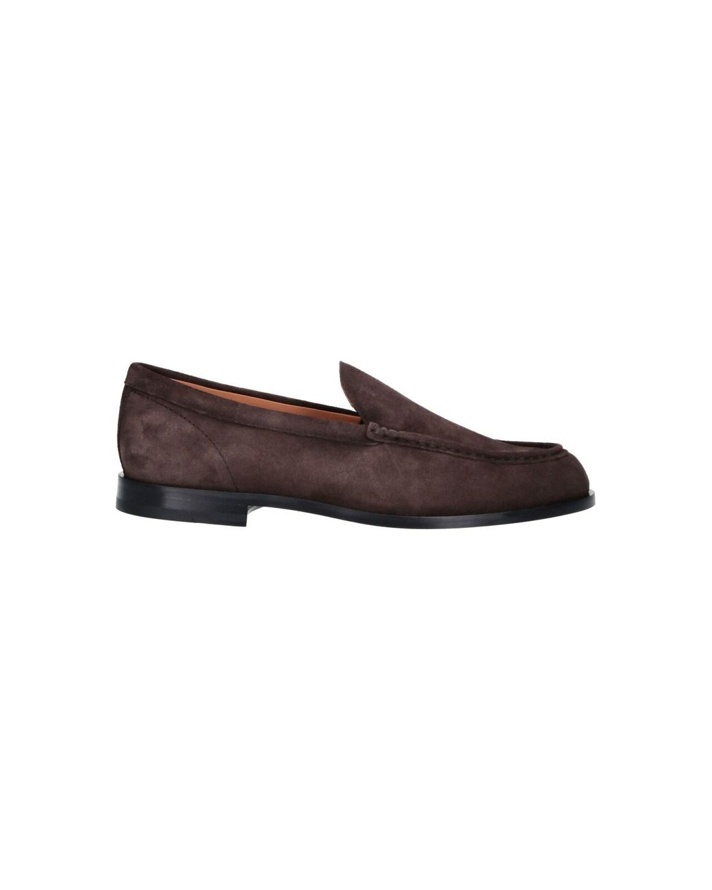 Tod's Brown Calf Leather Flat Loafers for men