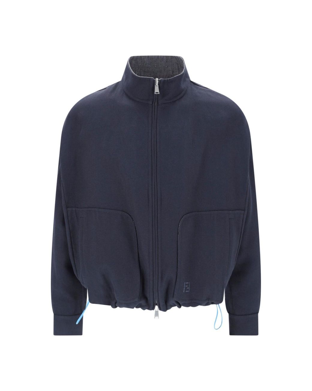 Fendi Gray Reversible Jacket “Ff” for men