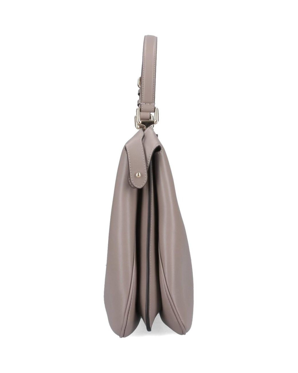 Fendi Gray 'Peekaboo Soft' Large Shoulder Bag