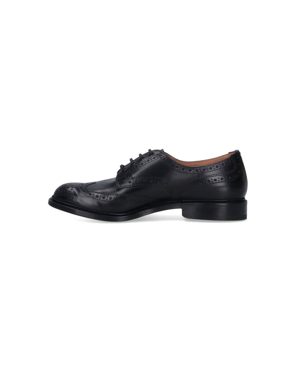 Tricker's Black 'Bourton' Derby Shoes for men