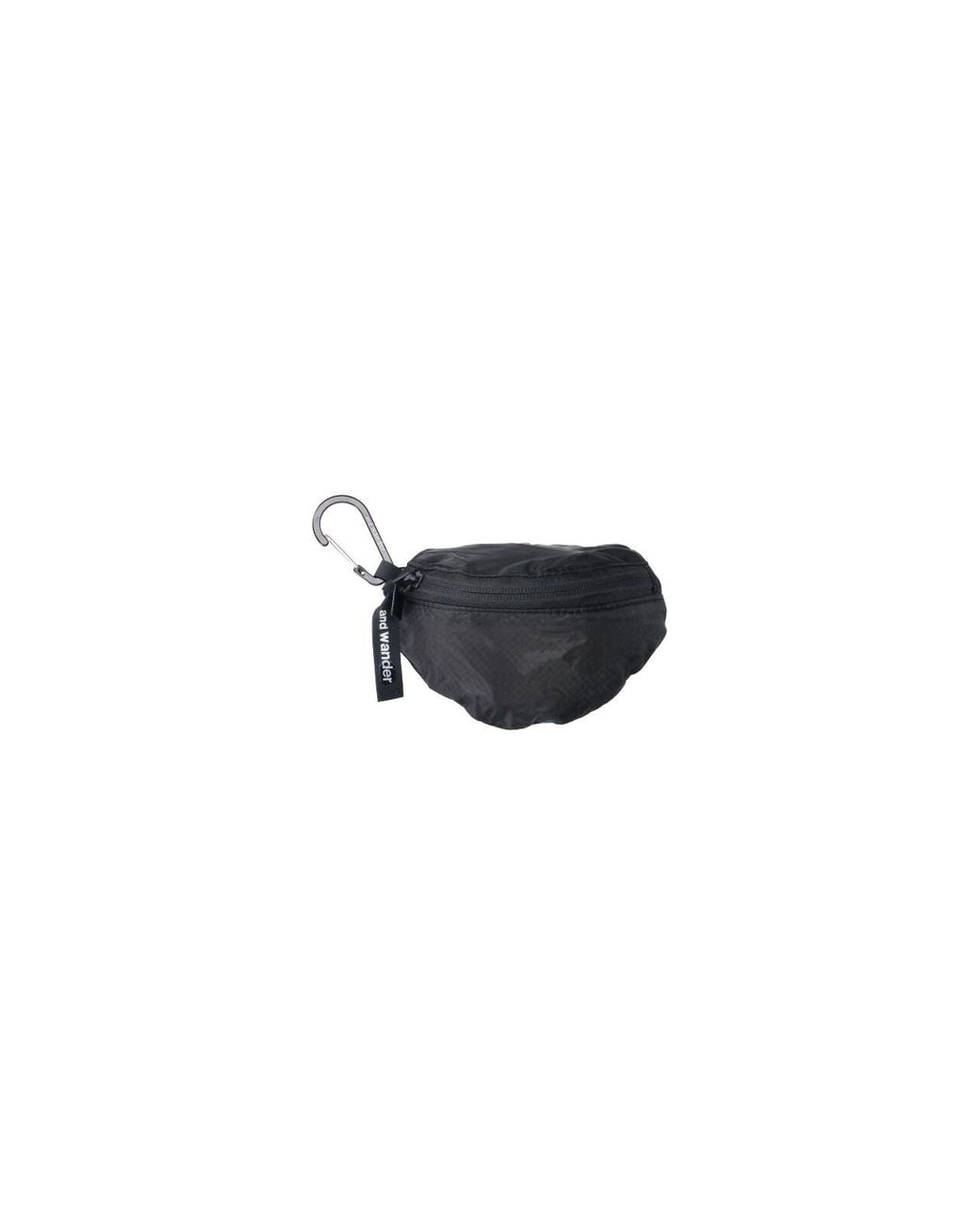 And Wander Black Mini Pouch for men