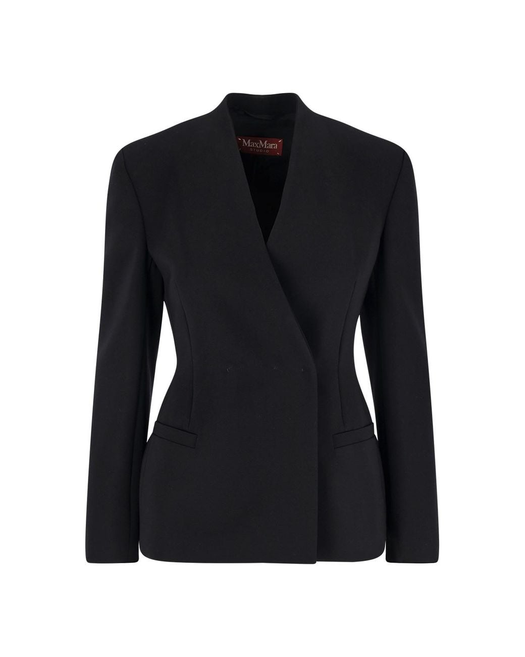 Max Mara Black Single-Breasted Blazer