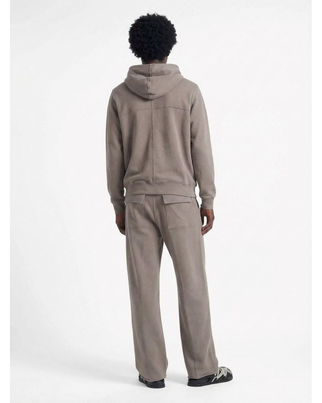 Rick Owens Brown Hooded Sweatshirt for men