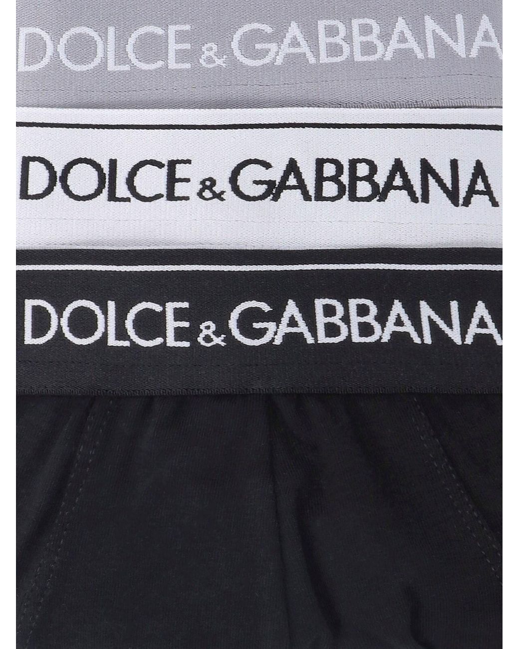 Dolce & Gabbana White Three-Pack Cotton Boxer Briefs for men