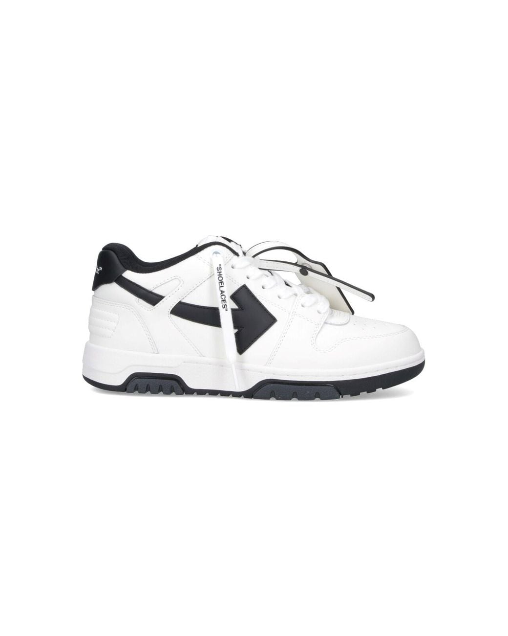 Off-White c/o Virgil Abloh White Low-Top Leather Sneaker With Arrow Detail for men