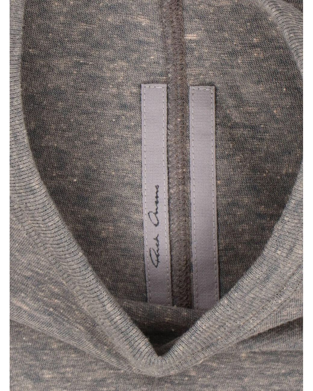 Rick Owens Gray Cotton Blend T-Shirt for men