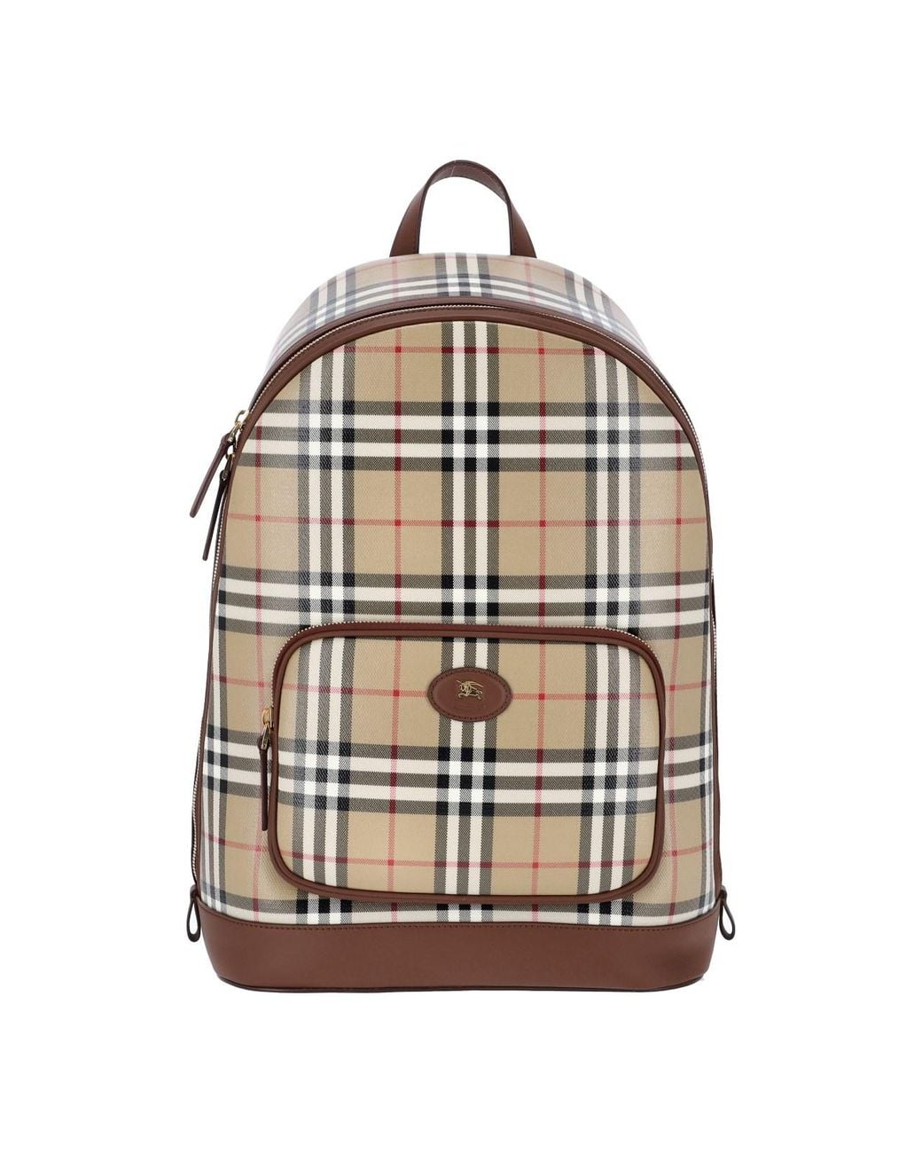 Burberry White Backpack “Check” for men