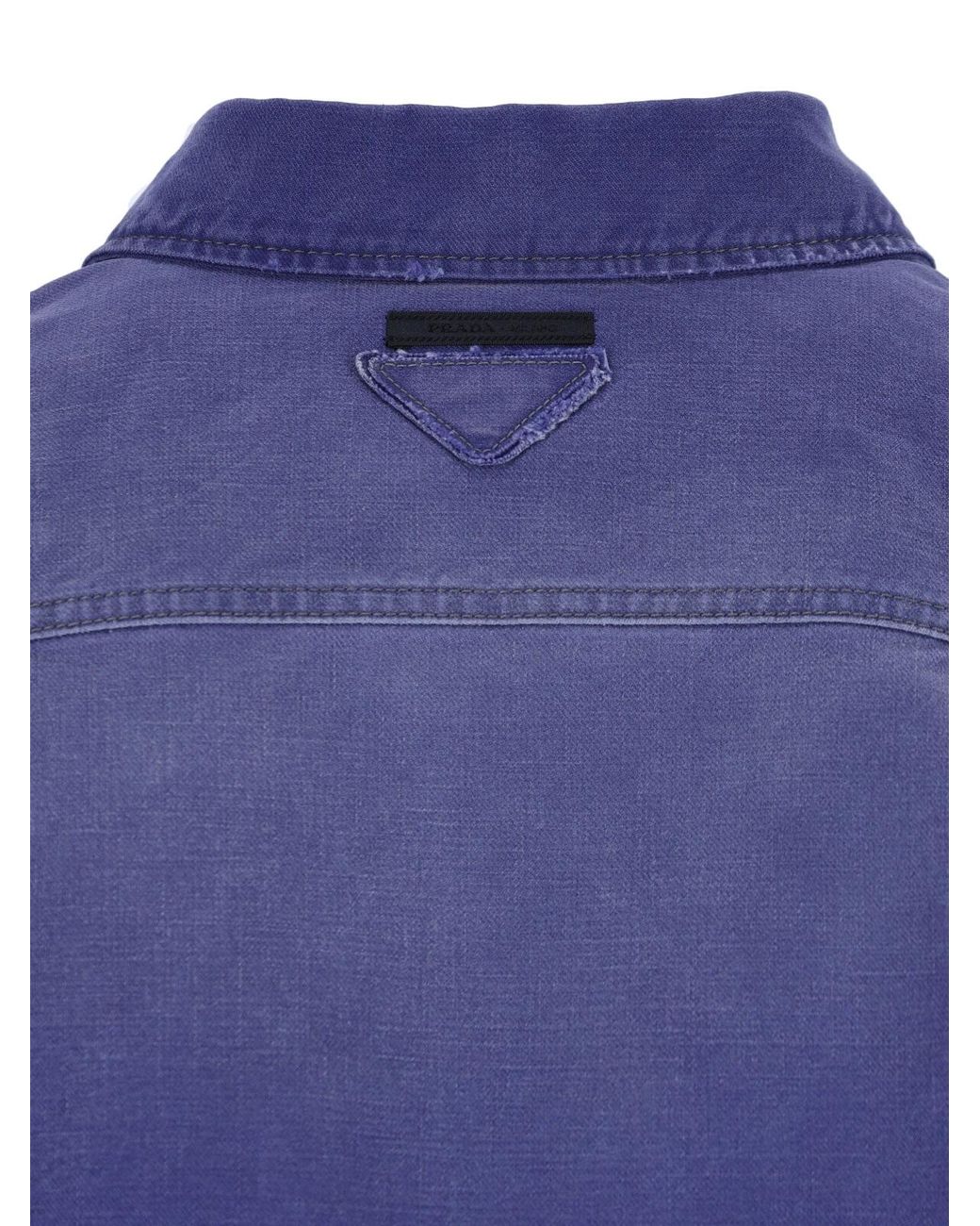 Prada Blue Denim Shirt for men
