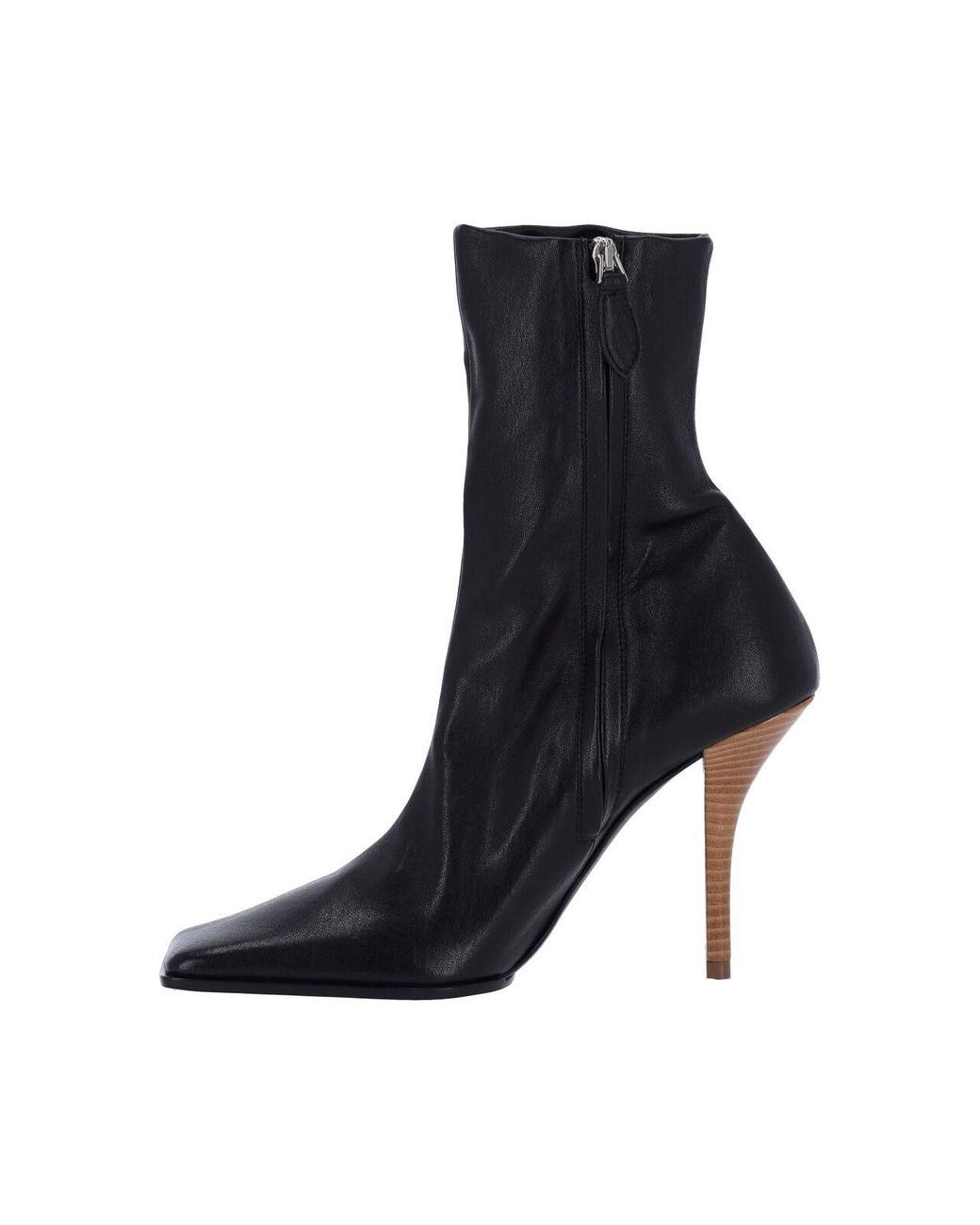 Alaïa Black Pointed-Toe Stiletto Ankle Boots