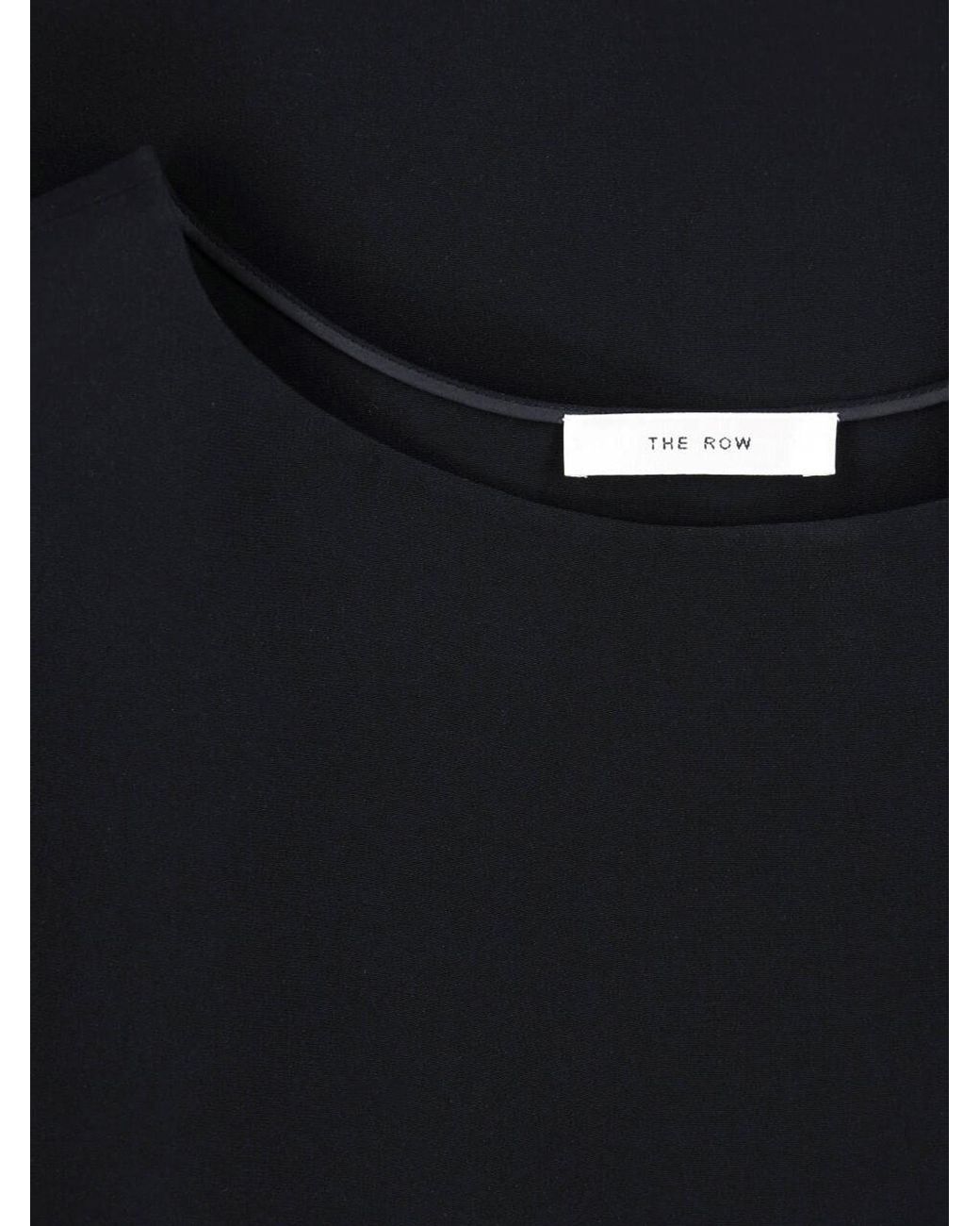 The Row Black Silk Top "Bastira"