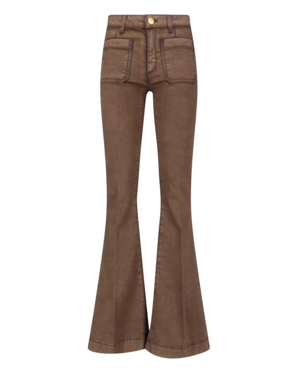 Seafarer Brown Flared Trousers