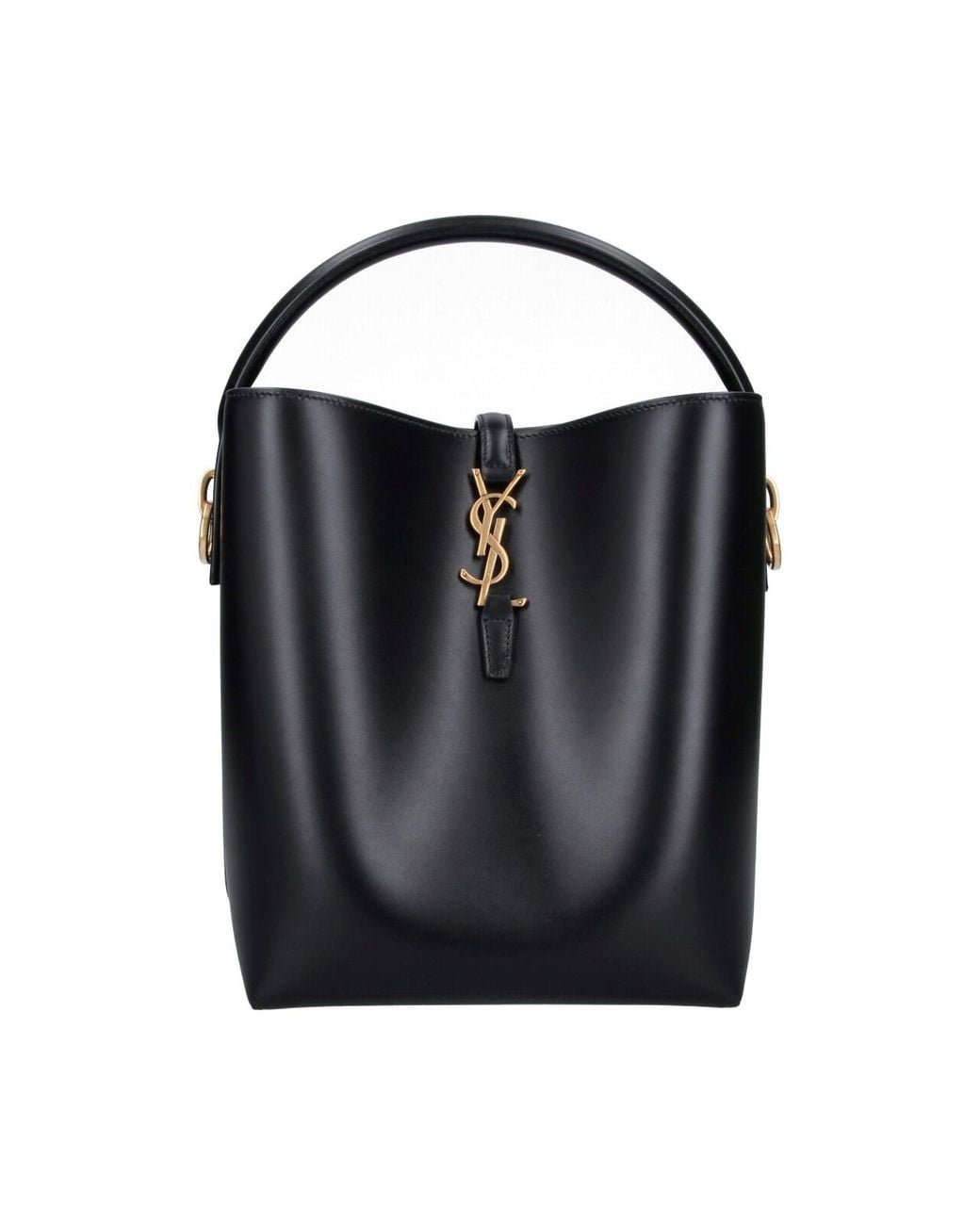 Saint Laurent Black Bucket Bag "Le 37"