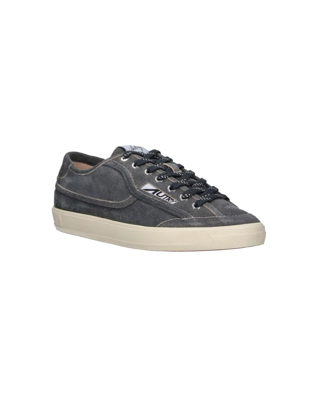 Autry Gray Suede Low-Top Sneakers for men