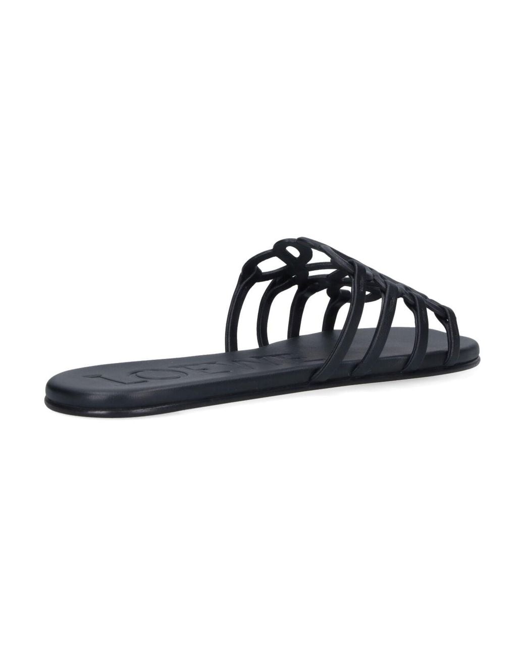 Loewe Blue Sandals "Anagram Petal"
