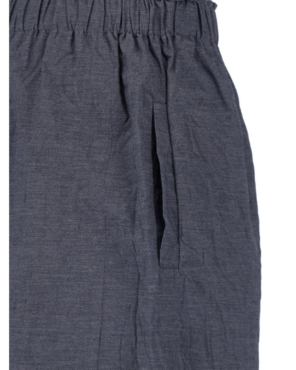 Daniela Gregis Blue Wide Pants
