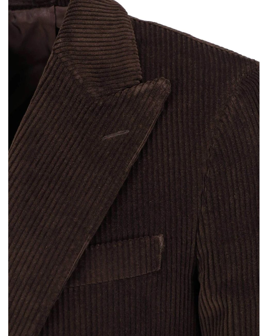 Lardini Black Double-Breasted Velvet Blazer for men