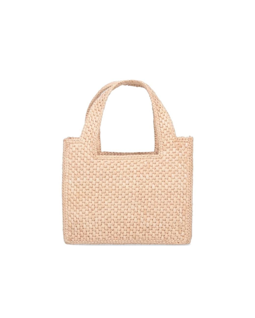Loewe White Mini Logo Tote Bag