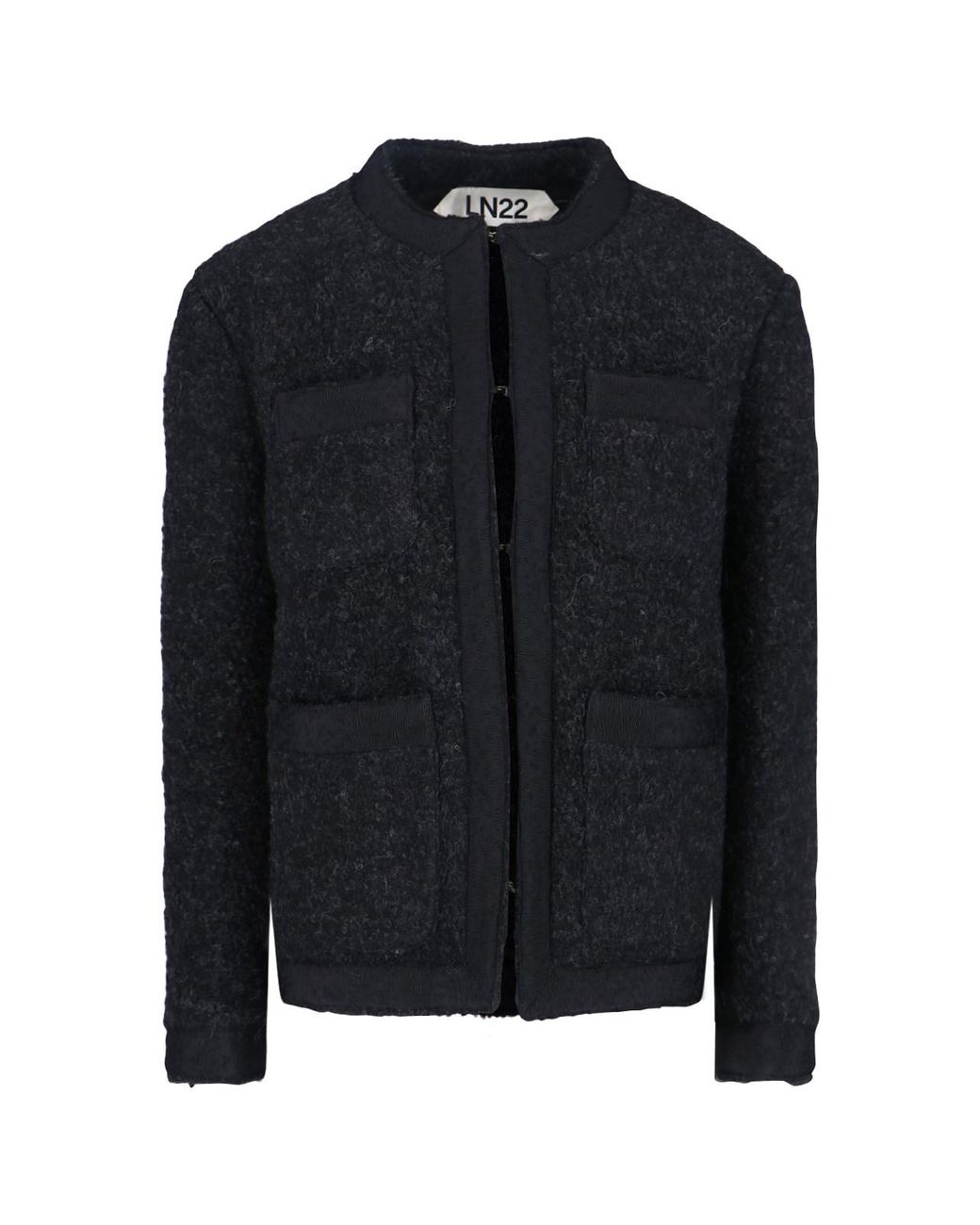 LN22 Black Wool Blend Jacket